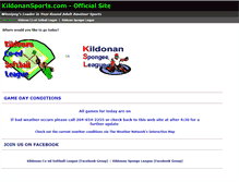 Tablet Screenshot of kildonansports.com